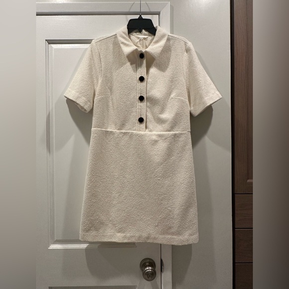 H&M Cream Textured Shirt Dress - Picture 11 of 13